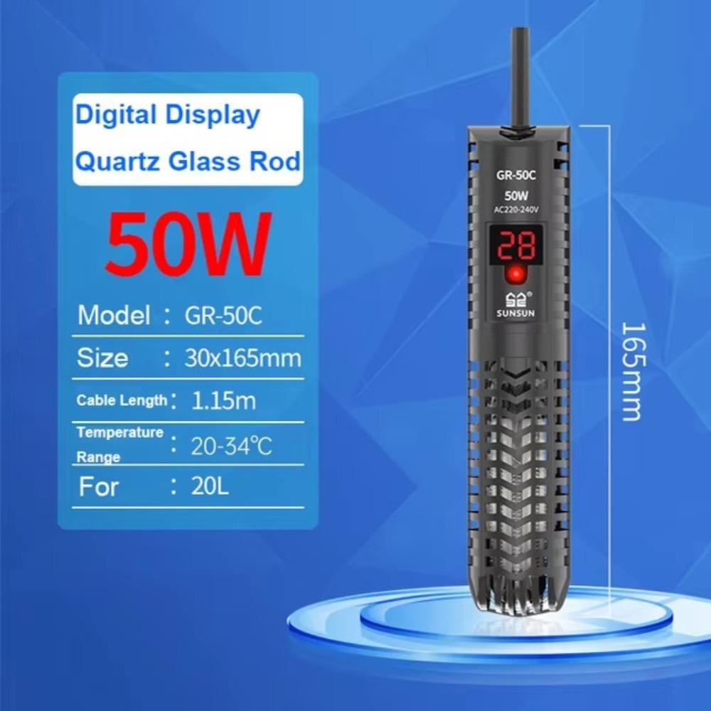 Кварцевое стекло Аквариумный погружной нагреватель Аквариумный термостат Аквариумные принадлежности 50W
