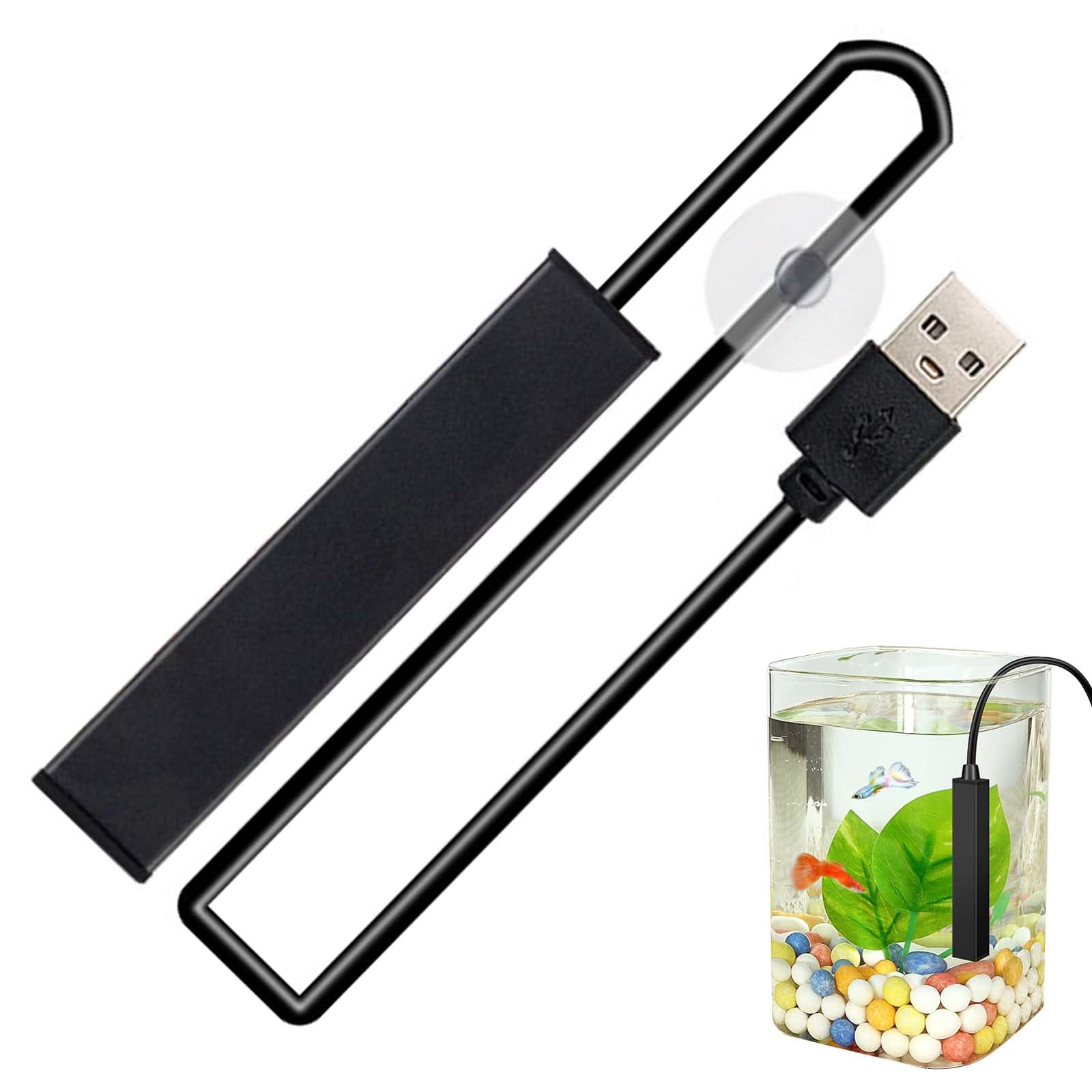 PAVIKE Маленький аквариумный обогреватель Аквариумный обогреватель для тропических рыб Мини-аквариумный обогреватель Аквариумный USB-обогреватель Автоматический Подходит для воды